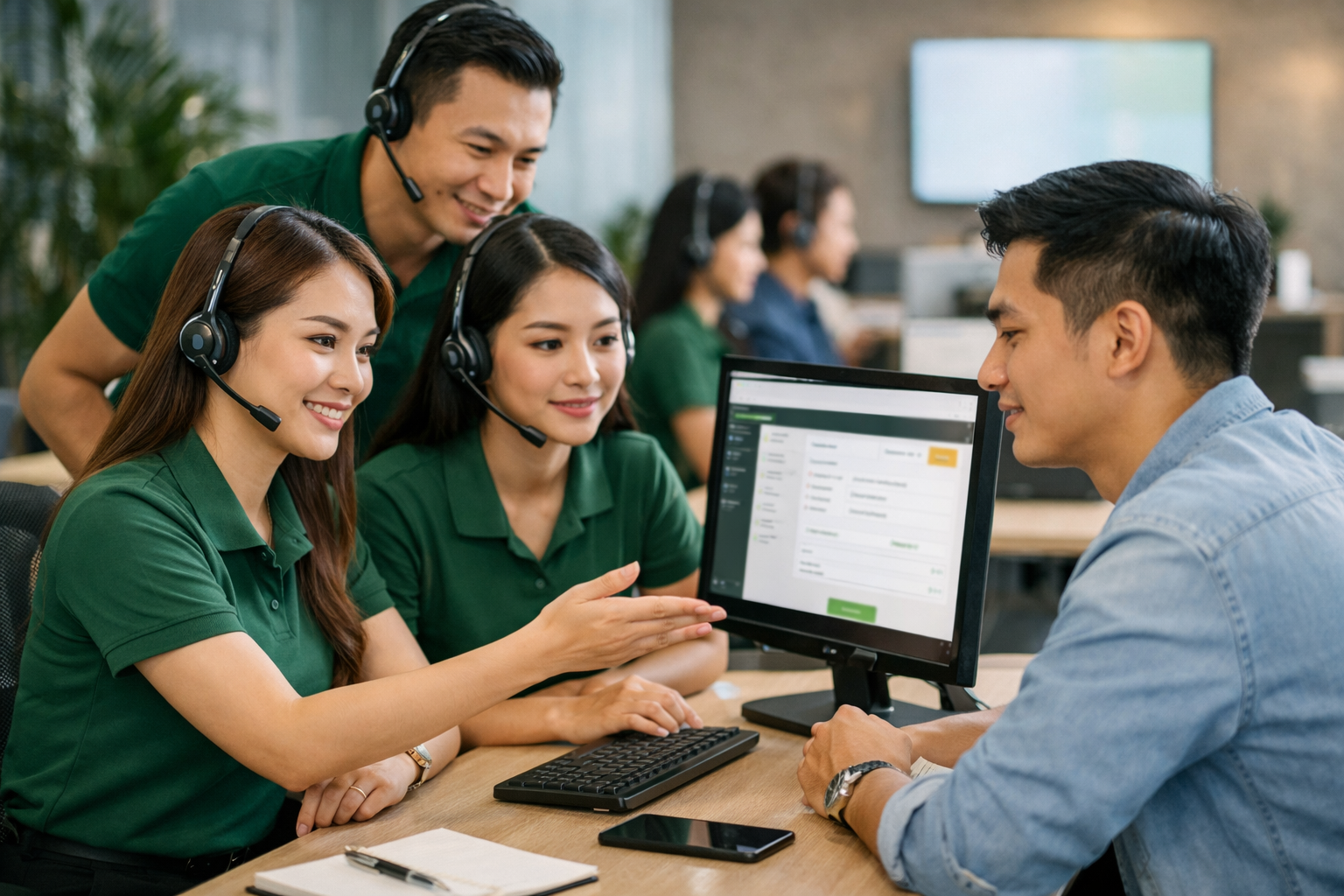 Hướng dẫn rút tiền V9BET nhanh chóng và an toàn nhất 2026 4 Đội ngũ hỗ trợ khách hàng V9BET giải đáp thắc mắc về giao dịch