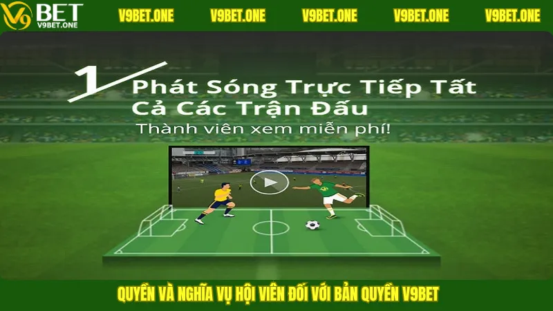 Quyền và nghĩa vụ hội viên đối với bản quyền V9bet