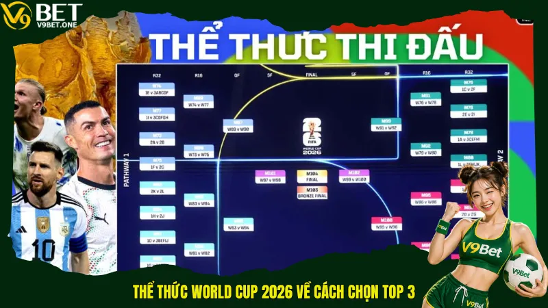 Thể thức World Cup 2026 về cách chọn Top 3