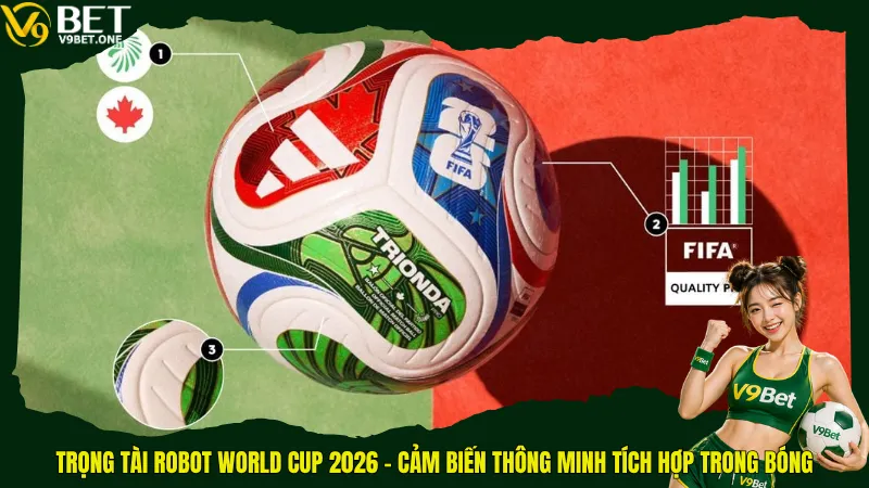 Tin Hot - Trọng Tài Robot World Cup 2026 Sẽ “Khai Tử” Mọi Tranh Cãi? 2 Trọng tài robot World Cup 2026 - Cảm biến thông minh tích hợp trong bóng